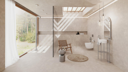 Colona de dus montat pe pardoseala, pentru gradina sau baia ( interior/exterior ) [5]