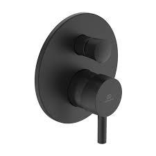 Baterii cada - Baterie cada sau dus incastrata Ideal Standard Ceraline II negru mat, corp incastrat inclus