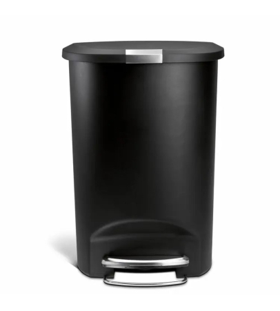 Seturi accesorii baie - Coș de gunoi 50 l, negru , Simplehuman