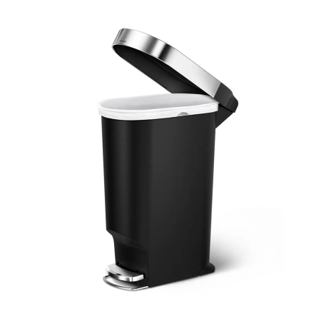 Cos de gunoi Slim 40 l, negru, otel inoxidabil, soft close Simplehuman [3]