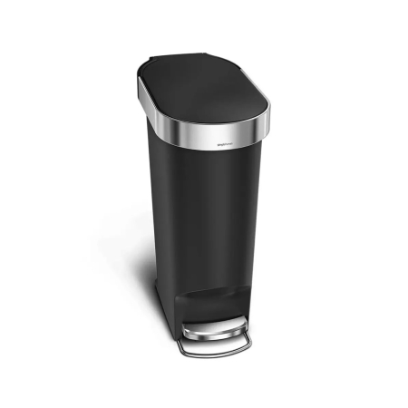 Cos de gunoi Slim 40 l, negru, otel inoxidabil, soft close Simplehuman [1]