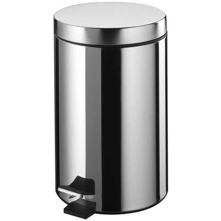 Cosuri de gunoi - Cos de gunoi cu pedala 5L, inox cromat, recipient interior cu maner Niagara Bisk