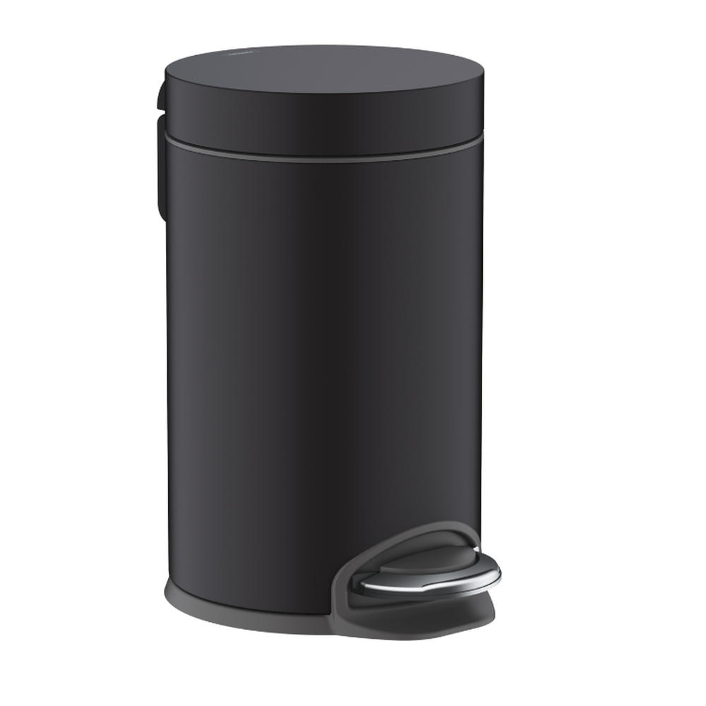 Accesorii chiuvete - Cos de gunoi cu pedala culoare negru mat Hansgrohe AddStoris 41775670
