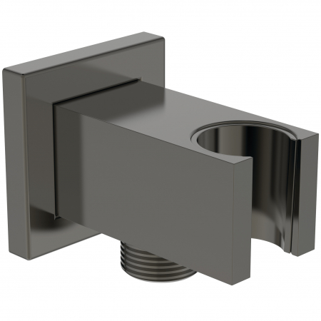 Pare, furtunuri și accesorii pentru duș - Cot racord furtun cu suport para dus Ideal Standard Conca gri magnetic mat