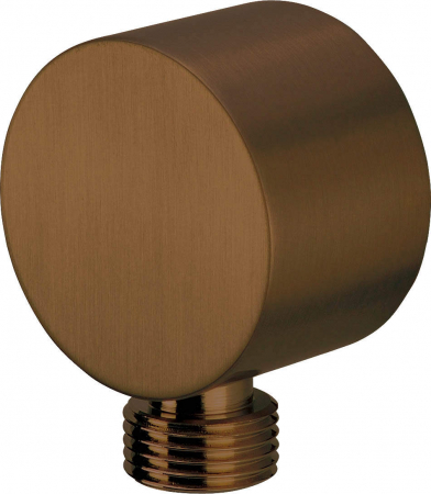 Baie - Racord unghiular rotund, pentru furtun de dus, 50x28 mm, bronz, Deante Cascada