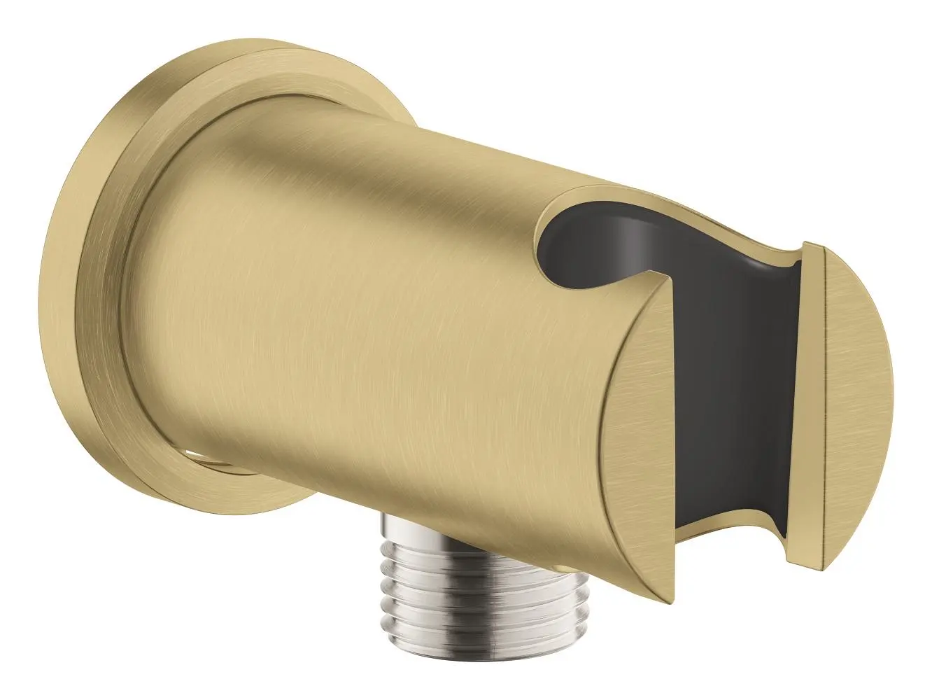 Pare, furtunuri și accesorii pentru duș - Cot racord dus cu suport, Brushed Cool Sunrise, Grohe Rainshower