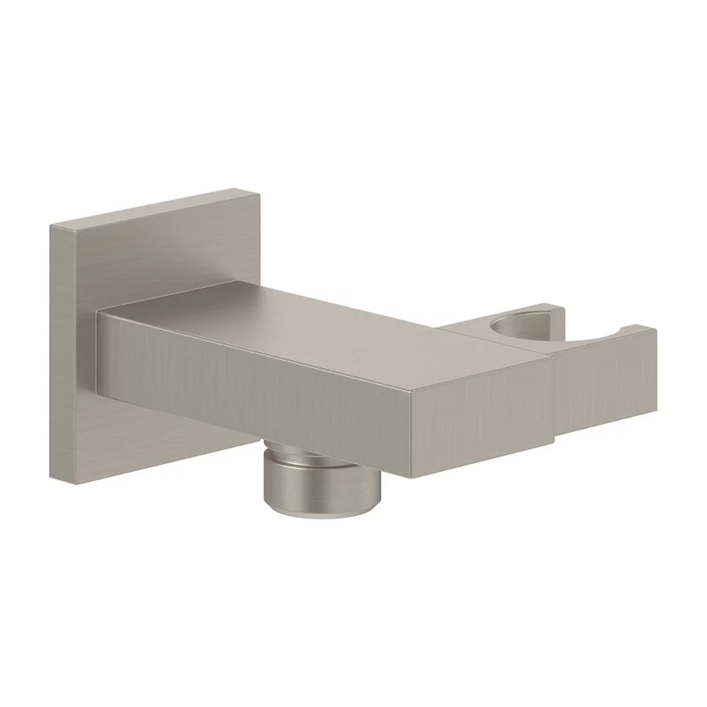 Pare, furtunuri și accesorii pentru duș - Cot racord patrat cu suport dus, nichel periat, Villeroy&Boch Universal Showers