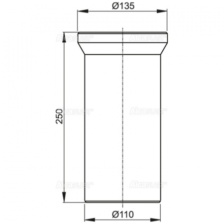 Conector wc cu garnitura Alcadrain [1]