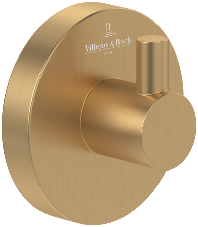 Cuiere si suport prosoape - Cuier baie 54x32x54mm, auriu periat, Villeroy & Boch Elements - Tender