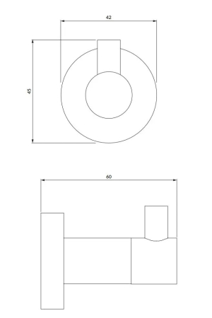 Cuier de baie auriu periat, Omnires Modern Project [1]