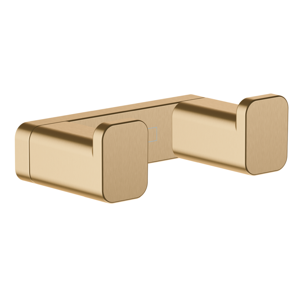 Cuiere si suport prosoape - Cuier dublu baie culoare bronz periat Hansgrohe AddStoris 41755140