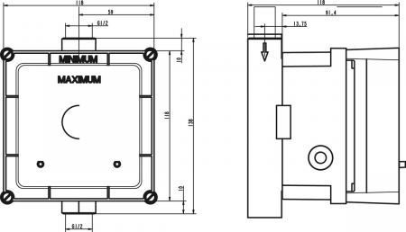 Cutie electronica incastrata pentru pisoar Ideal Standard Multisuite, alimentare 220V [1]