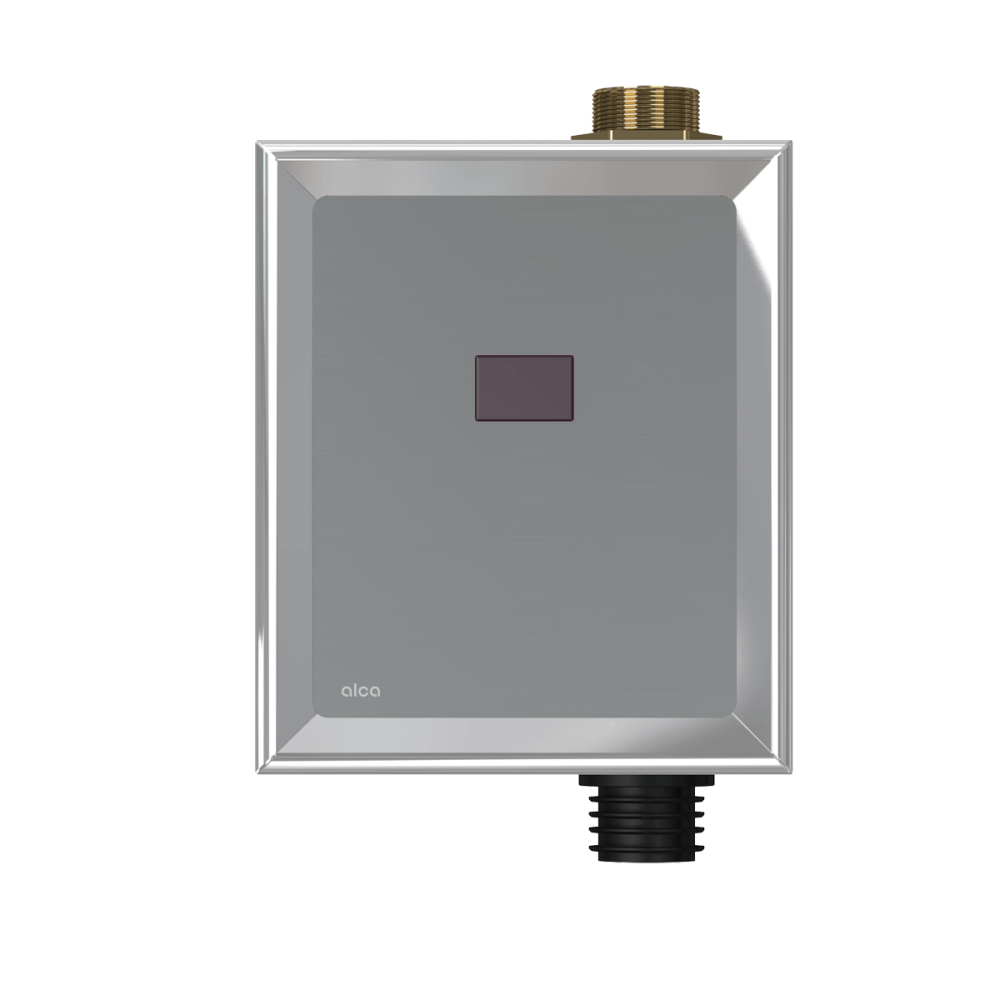 Pisoare - Dispozitiv de clatire automata a vasului wc cromat 12 V Alcadrain ASP3