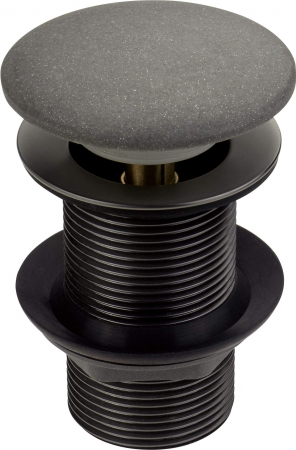 Accesorii lavoar - Dop pentru lavoar din granit, antracit, Deante Click-Clack