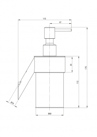 Dozator de sapun, 250 ml, alb, montare pe perete, Deante Silia [5]