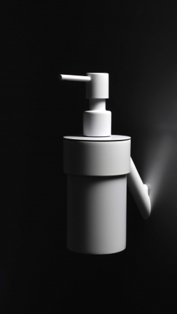 Dozator de sapun, 250 ml, alb, montare pe perete, Deante Silia [2]