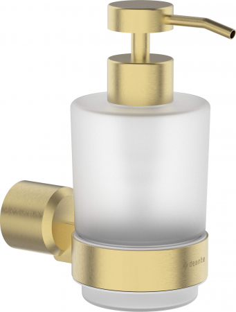 Baie - Dozator de sapun, 200 ml, auriu, montare pe perete, Deante Arnika