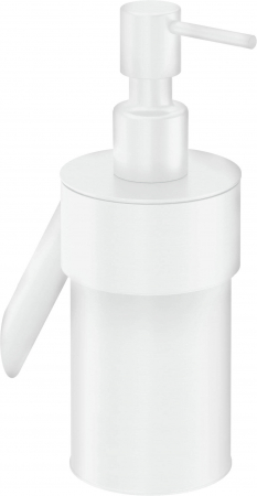 Baie - Dozator de sapun, 250 ml, alb, montare pe perete, Deante Silia