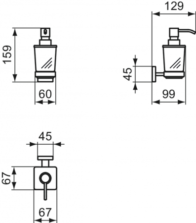 Dozator sapun lichid crom lucios Ideal Standard IOM [1]