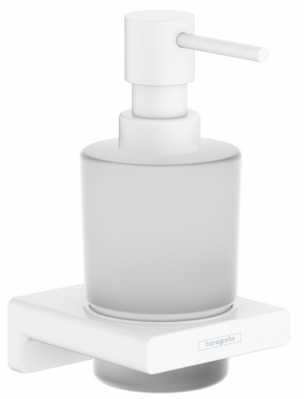Accesorii lavoar - Dozator sapun lichid culoare alb mat Hansgrohe AddStoris 41745700