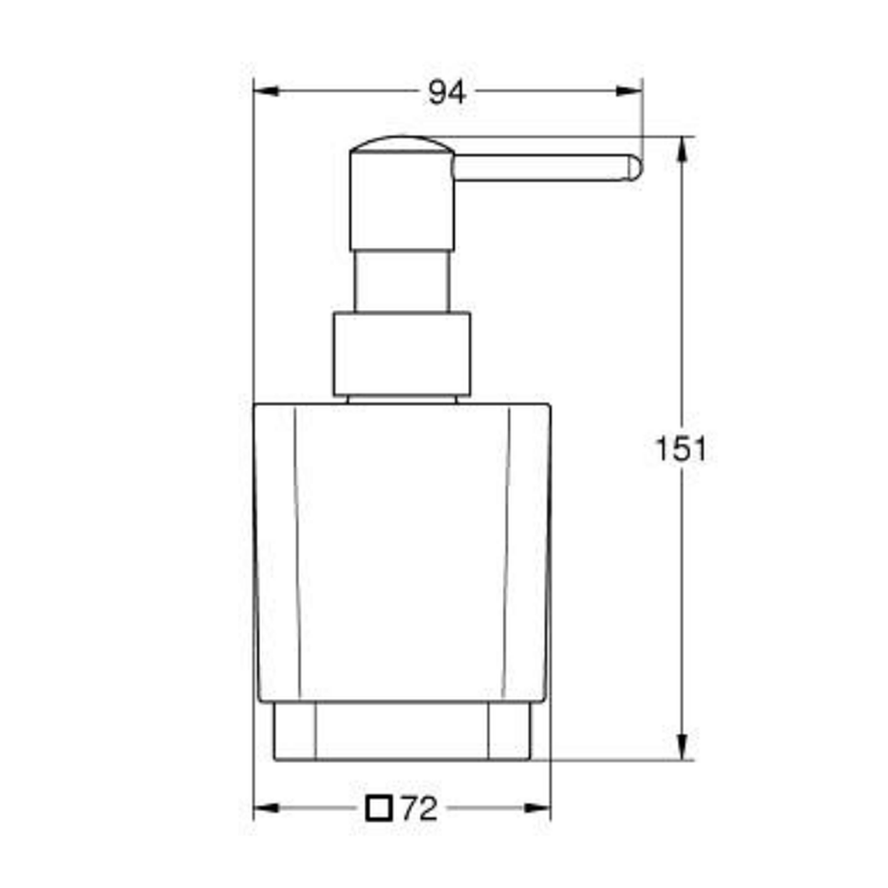 Dozator sapun lichid Grohe Selection Cube crom lucios [1]