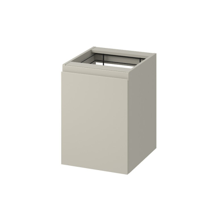Mobilier pentru lavoar - Dulap baie suspendat 40 cm, pentru lavoar cu sertar cos rufe, casmir mat, Cersanit Moduo