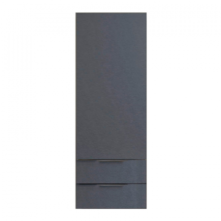 Mobilier baie - Dulap baie suspendat KolpaSan Malaya 45 cm cu 2 sertare si o usa, gri inchis