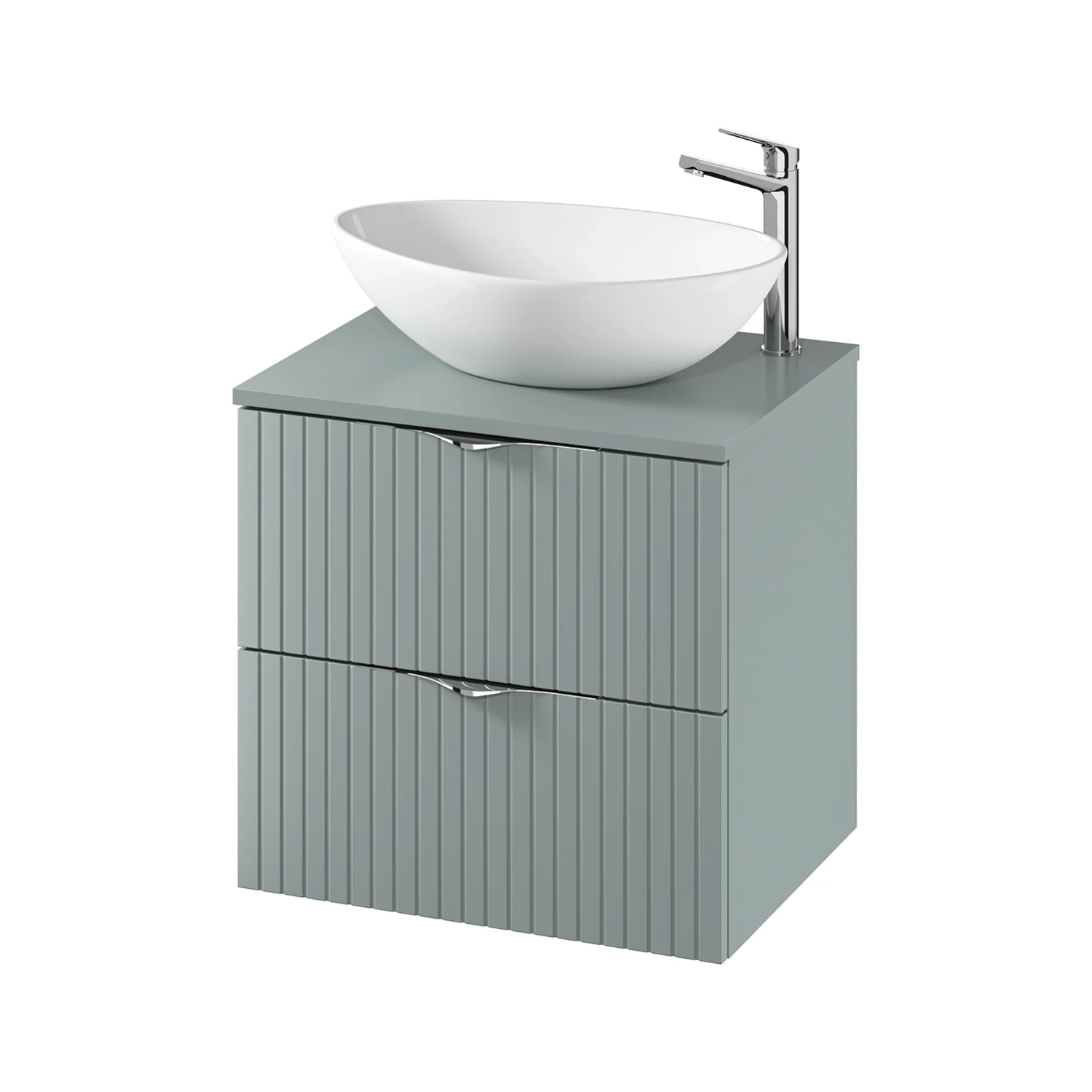 Mobilier pentru lavoar - Dulap baie suspendat 60 cm  pentru lavoar, fiord mat, MDF, Cersanit Tirso