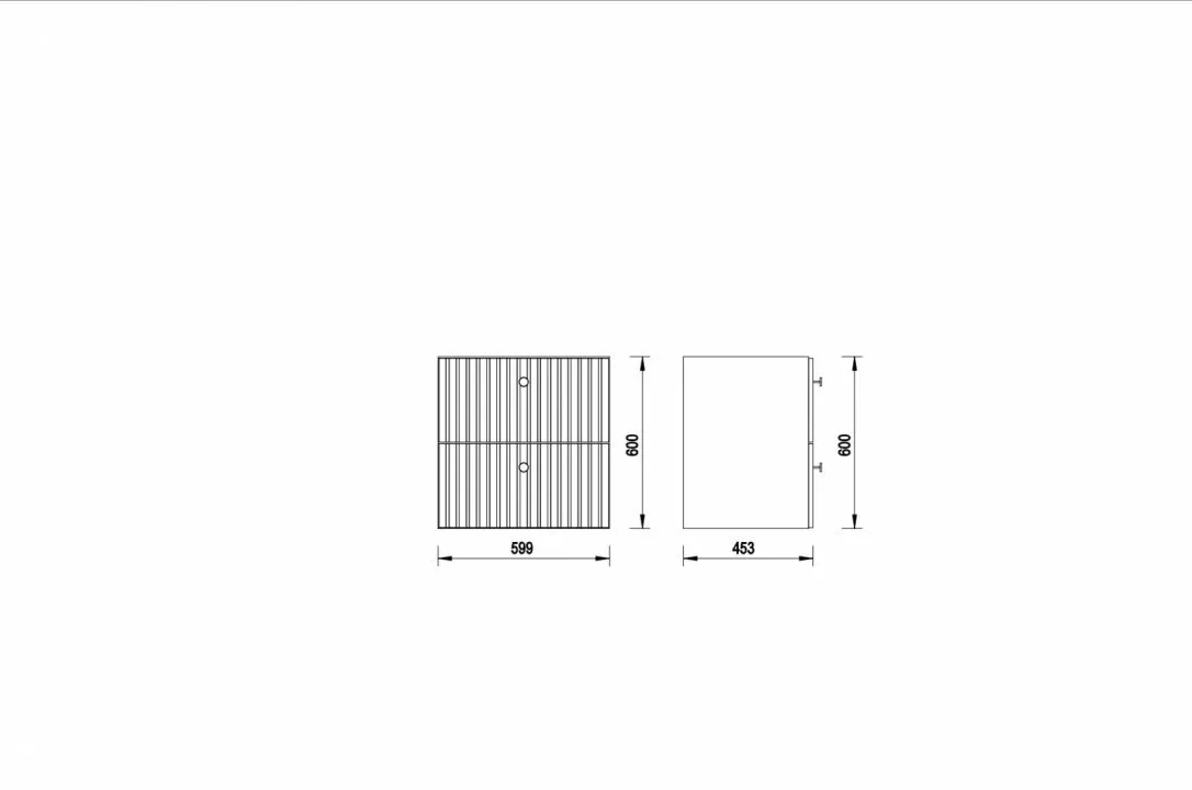 Dulap baie suspendat 60 cm pentru lavoar, negru mat, Defra Fuego [4]