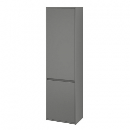 Dulapuri de baie suspendate - Dulap baie suspendat Cersanit Crea, 2 usi, 140 cm, gri