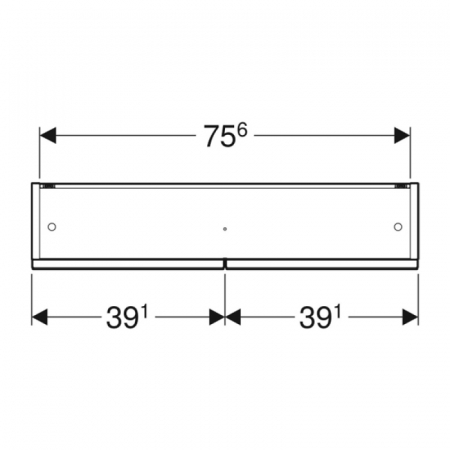 Dulap suspendat cu oglinda Geberit Selnova Square, 80 cm, nuc inchis [4]
