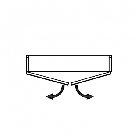 Dulap suspendat alb 65 cm cu oglinda si 2 usi KolpaSan Evelin [5]