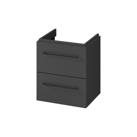 Dulap baie suspendat, cu usa, 49.2x57.2 cm, antracit, Cersanit Larga [0]