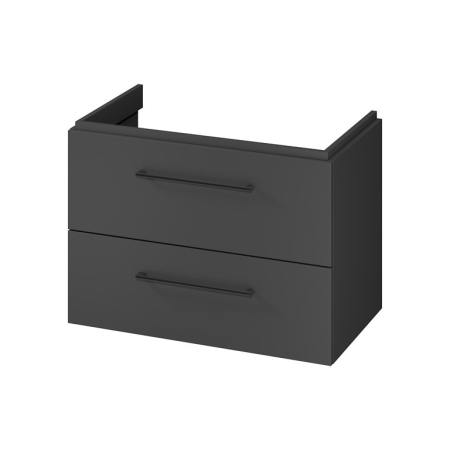 Dulap baie suspendat, cu usa, 79.4x57.4 cm, antracit, Cersanit Larga [0]