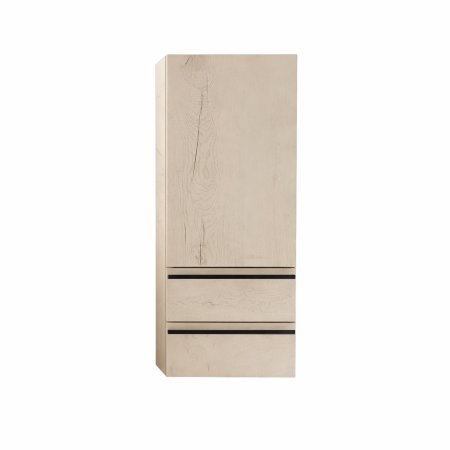 Dulapuri de baie suspendate - Dulap baie suspendat stejar 100 cm cu 2 sertare si o usa KolpaSan Alexis