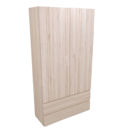 Dulap baie suspendat stejar cu 2 usi si 2 sertare, 149,5 cm, KolpaSan Naomi [1]