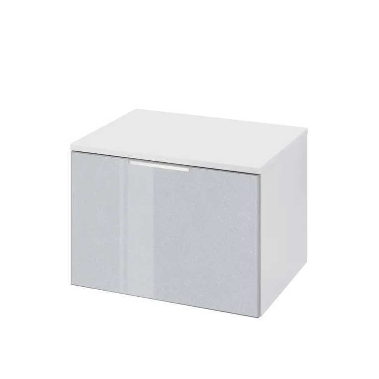 Mobilier pentru lavoar - Dulap baza lavoar Cersanit Stillo 60 cm gri lucios