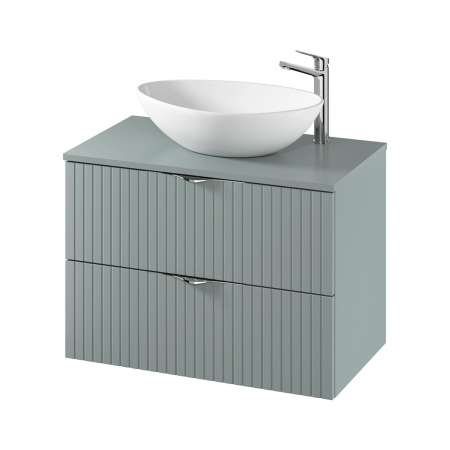 Mobilier pentru lavoar - Dulap baie suspendat 80 cm pentru lavoar, fiord mat, MDF, Cersanit Tirso