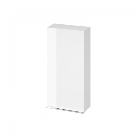 Dulapuri de baie suspendate - Dulap baie suspendat Cersanit Virgo, o usa, 40 cm, alb cu manere cromate