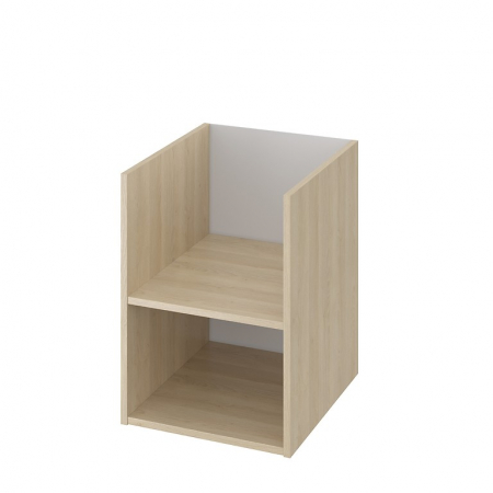 Mobilier pentru lavoar - Dulap suspendat fara usa cu montare sub blat, Cersanit Moduo 40 cm, stejar