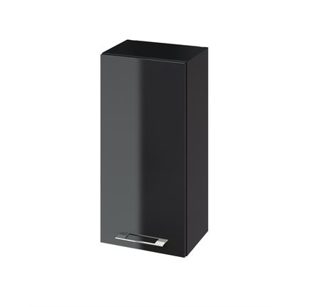 Mobilier baie - Dulap suspendat, Galaxy, 70 cm, negru lucios ,Cersanit