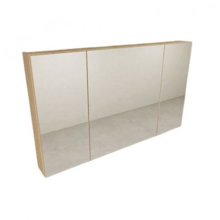 Dulap suspendat stejar cu oglinda, 100 cm 3 usi, KolpaSan Naomi [1]