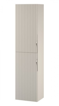 Dulapuri de baie suspendate - Dulap baie suspendat tip coloana cu o usa, 160 cm, casmir mat, MDF, Cersanit Tirso