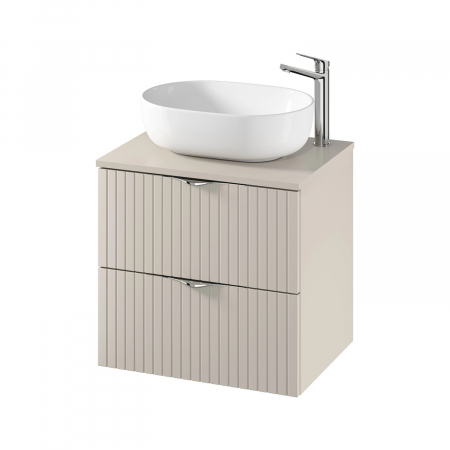 Mobilier pentru lavoar - Dulap baie suspendat 60 cm pentru lavoar, casmir mat, MDF, Cersanit Tirso