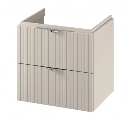 Dulap baie suspendat 60 cm pentru lavoar, casmir mat, MDF, Cersanit Tirso [1]