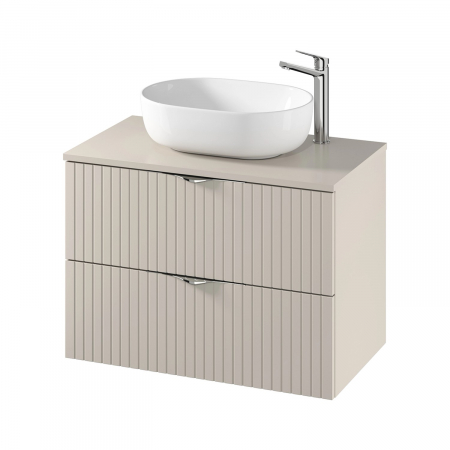 Mobilier pentru lavoar - Dulap baie suspendat 80 cm pentru lavoar, casmir mat, MDF, Cersanit Tirso
