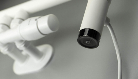 Element de incalzire electric, pentru calorifer baie, alb mat, 600 W, Deante Silia [2]