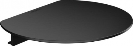 Baie - Etajera baie cu fixare pe bara suport, negru mat, Hansgrohe WallStoris