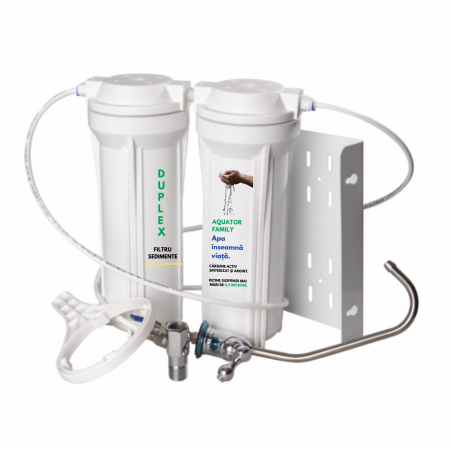 Filtre apa - Filtru de apa Aquator Family Duplex, 5000-8000 litri, sistem complet cu rezerva inclusa