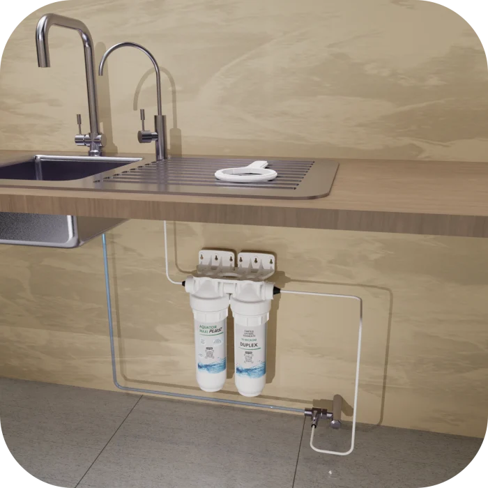 Filtru de apa Aquator Family Duplex Plus, 5000-8000 litri, sistem complet cu rezerva inclusa [4]